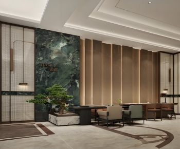 New Chinese Style Lobby Hall-ID:536798004