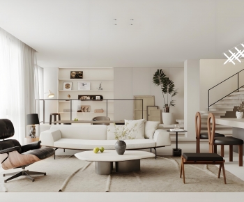 Modern A Living Room-ID:983810453