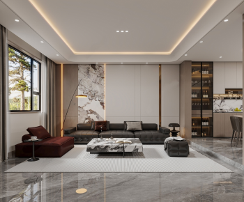 Modern A Living Room-ID:513479732