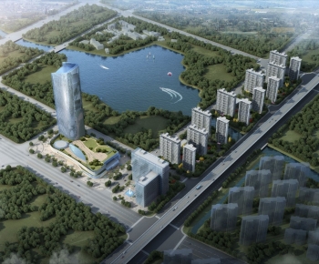 Modern Architectural Bird's-eye View Planning-ID:784857999