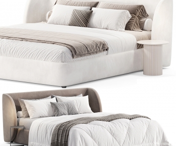 Modern Double Bed-ID:730655915