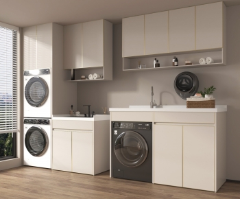 Modern Laundry Cabinet-ID:335275897