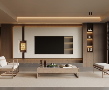 New Chinese Style A Living Room-ID:362073907