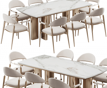 Modern Dining Table And Chairs-ID:119113921