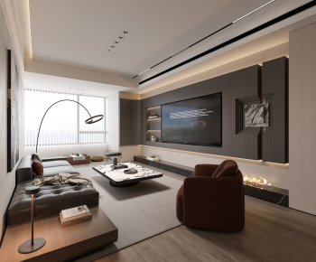 Modern A Living Room-ID:480667112
