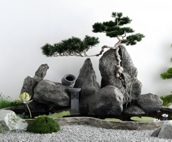 New Chinese Style Rockery Waterscape-ID:580830103