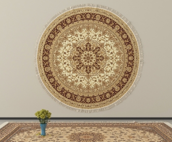 European Style Circular Carpet-ID:112143996