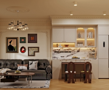 French Style A Living Room-ID:946405894