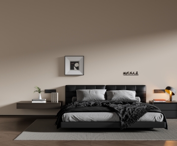 Modern Double Bed-ID:165198098