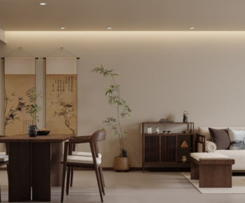 New Chinese Style A Living Room-ID:179522041