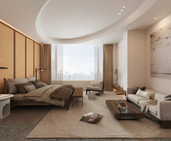 Wabi-sabi Style Bedroom-ID:892292026