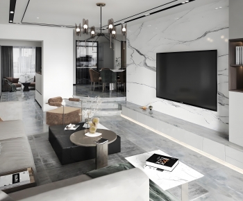 Modern A Living Room-ID:749233019