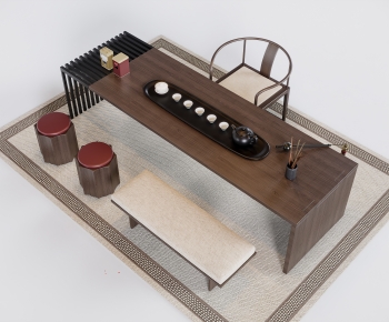 New Chinese Style Tea Tables And Chairs-ID:246324064