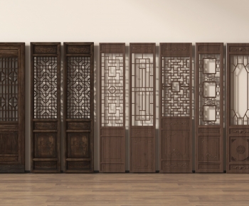 Chinese Style Wooden Screen Partition-ID:379132998