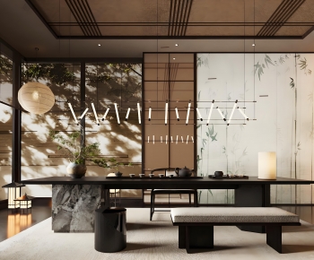 New Chinese Style Tea House-ID:666697989