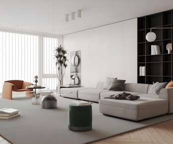 Modern A Living Room-ID:999579912