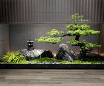 New Chinese Style Plant Landscaping-ID:526348115