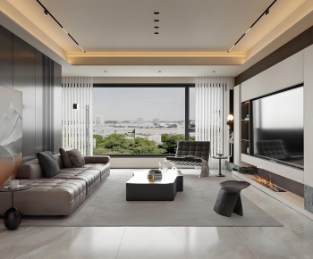 Modern A Living Room-ID:382733119