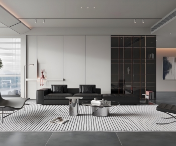 Modern A Living Room-ID:785851965