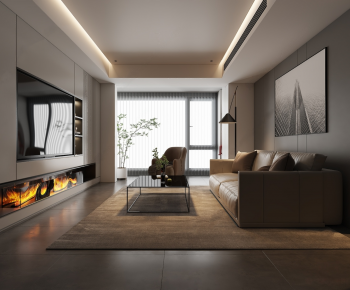 Modern A Living Room-ID:266364105