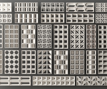 Modern Cement Brick Screen Partition-ID:824172029