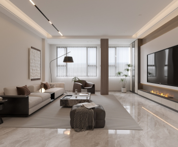 Modern A Living Room-ID:408474924