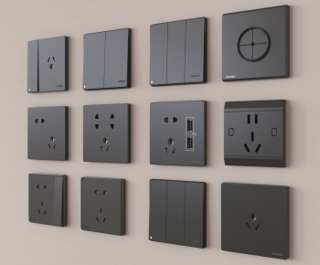 Modern Switch Socket Panel-ID:462609053