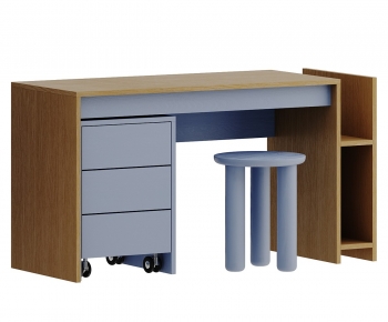 Modern Computer Desk And Chair-ID:987008091