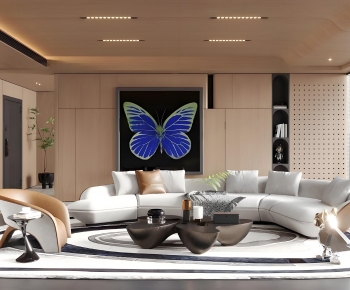 Modern A Living Room-ID:383342035