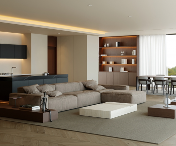 Modern A Living Room-ID:498549948