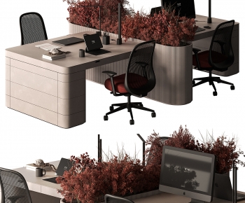 Modern Office Desk And Chair-ID:231144917