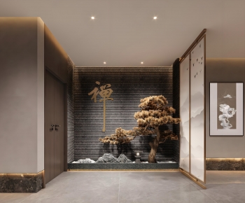 New Chinese Style Hallway-ID:659271969