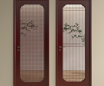 New Chinese Style Single Door-ID:344949012