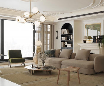 French Style A Living Room-ID:640289823