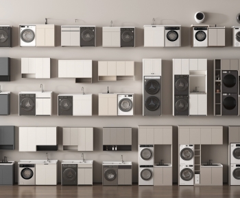 Modern Laundry Cabinet-ID:239784969