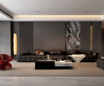Modern A Living Room-ID:995848898