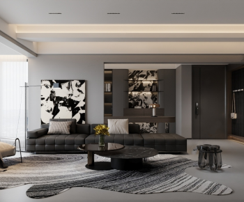 Modern A Living Room-ID:977211017