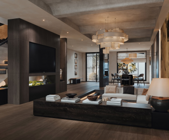 Wabi-sabi Style A Living Room-ID:986538897