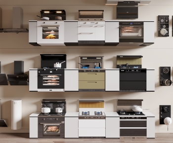 Modern Kitchen Electric Gas Range-ID:391381988