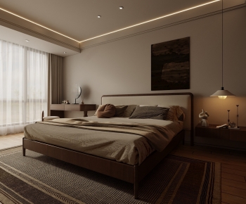 Wabi-sabi Style Bedroom-ID:144069229