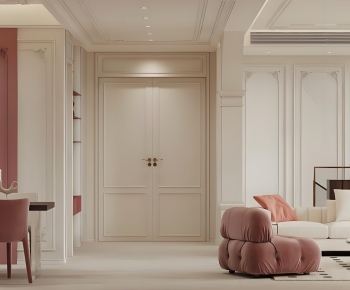 French Style A Living Room-ID:395406013