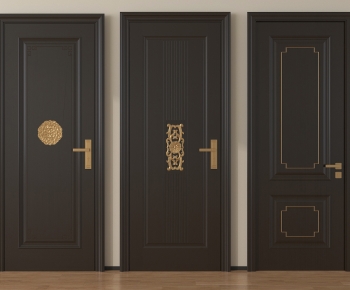 New Chinese Style Single Door-ID:580563078