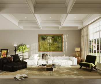 French Style A Living Room-ID:966136935