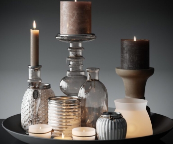 Retro Style Candles/Candlesticks-ID:691807037