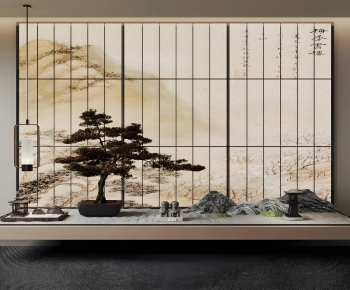 New Chinese Style Plant Landscaping-ID:683090736