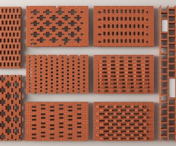 Modern Cement Brick Screen Partition-ID:698998931