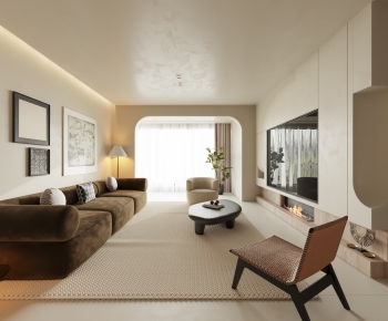 Modern A Living Room-ID:694375042