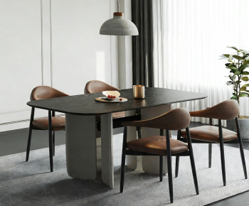Modern Dining Table And Chairs-ID:370117907