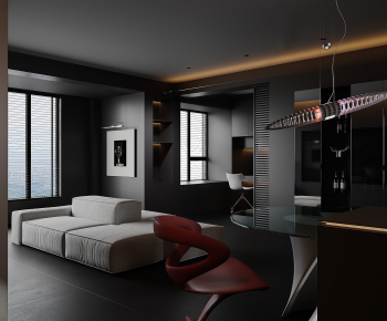 Modern A Living Room-ID:836210977