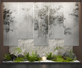 New Chinese Style Plant Landscaping-ID:330666077